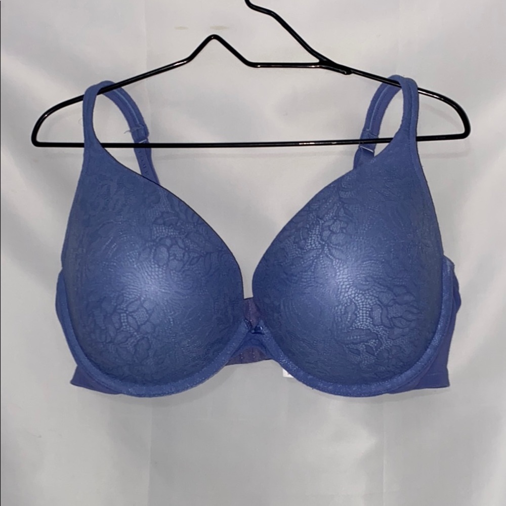 CACIQUE WO BOOST PLUNGE BRA SIZE 44DDD LAVENDER LACE UNDERWIRE BRA CLEAN‎